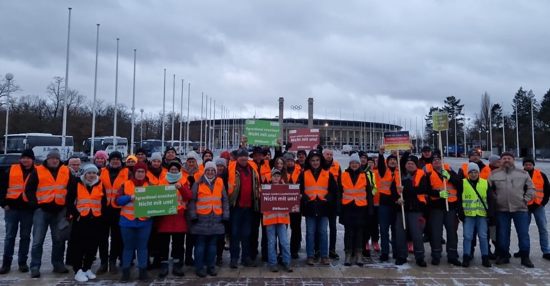 Grodemonstration Berlin 15. Januar 2024