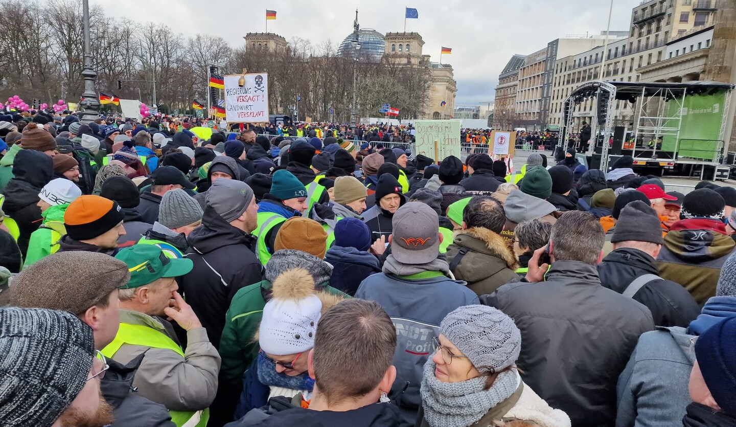 Grodemonstration Berlin 15. Januar 2024