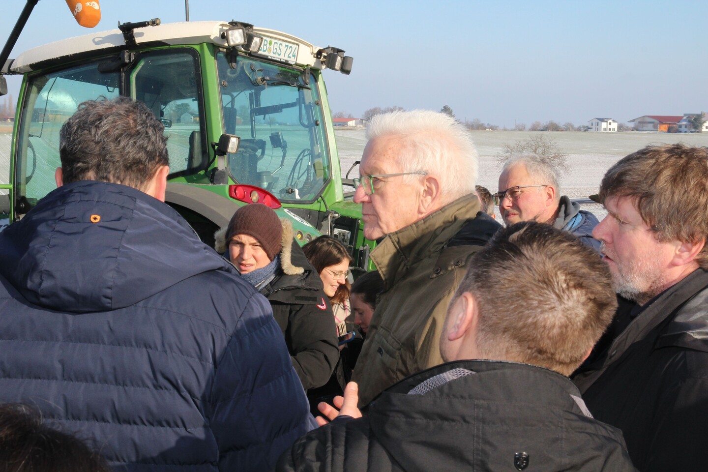 Kretschmann besucht Biohof Grieshaber & Schmid in Ditzingen