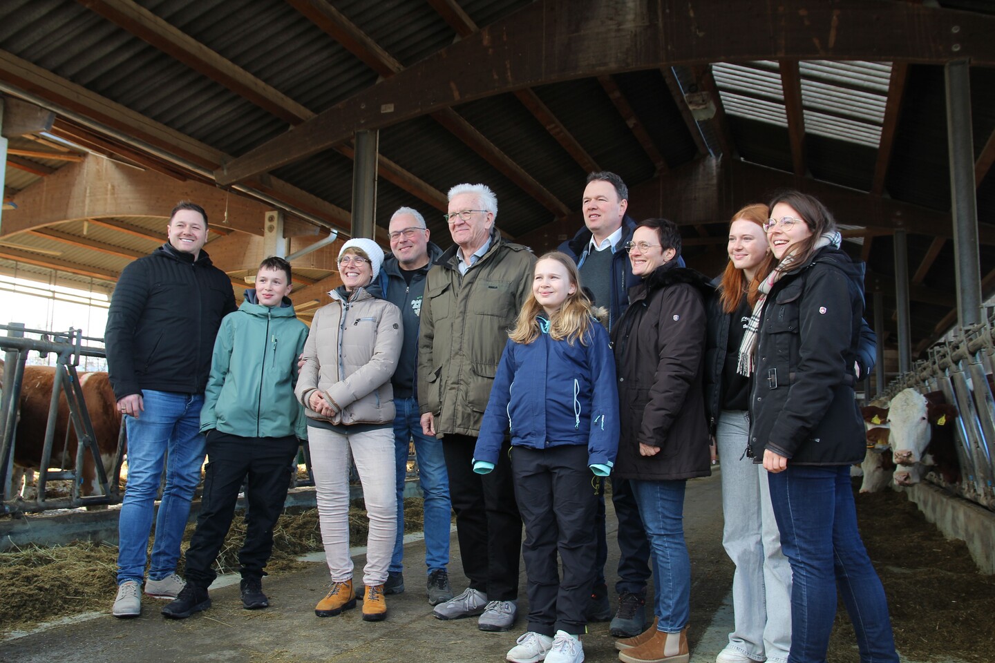 Kretschmann besucht Biohof Grieshaber & Schmid in Ditzingen