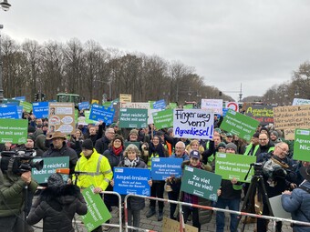 Grokundgebung in Berlin
