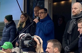 Grokundgebung in Berlin